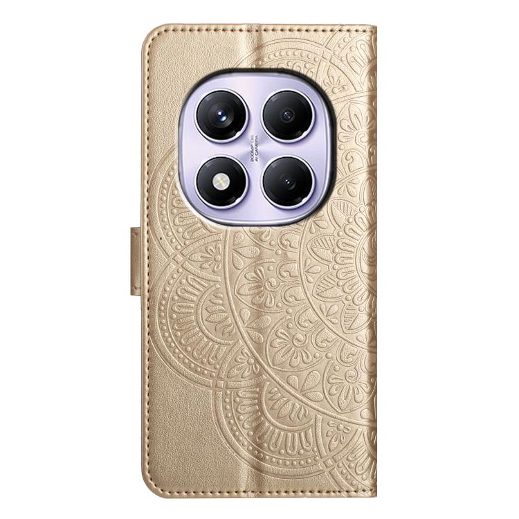 For Redmi Note 14 Pro 4G Flower Embossed Leather Phone Case