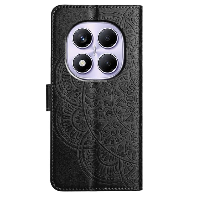For Redmi Note 14 Pro 4G Flower Embossed Leather Phone Case