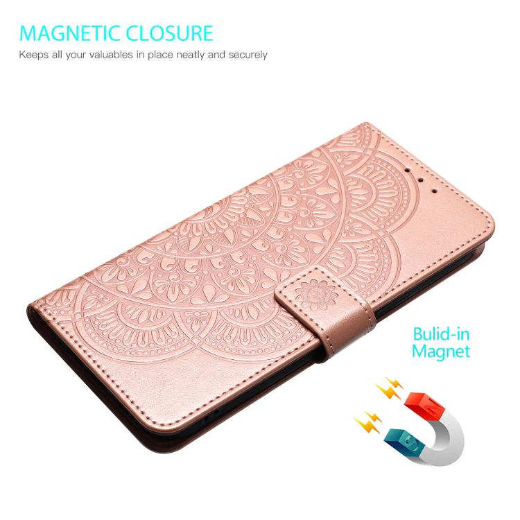 For Redmi 15C 5G / 4G Global 171mm Flower Embossed Leather Phone Case