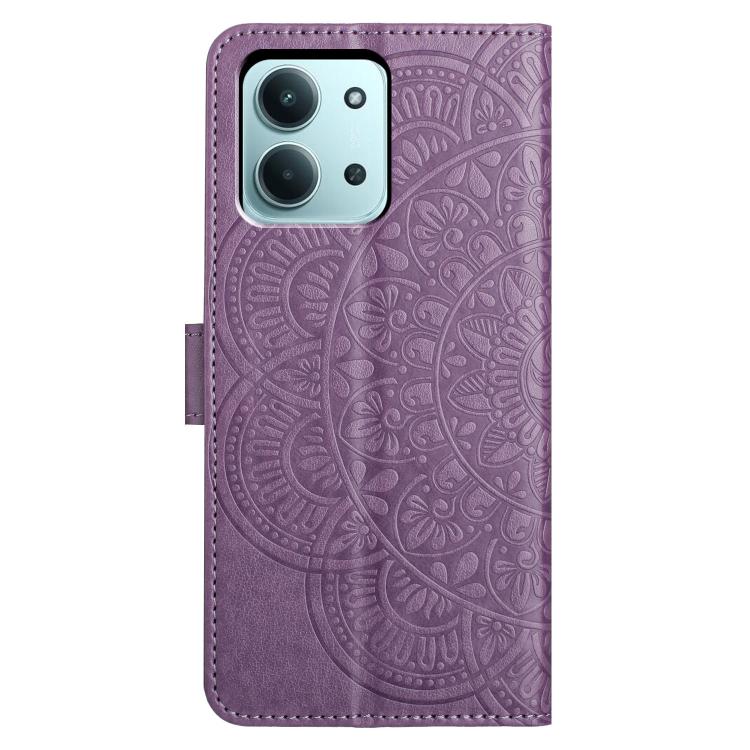 For Redmi 15C 5G / 4G EU 173mm Flower Embossed Leather Phone Case