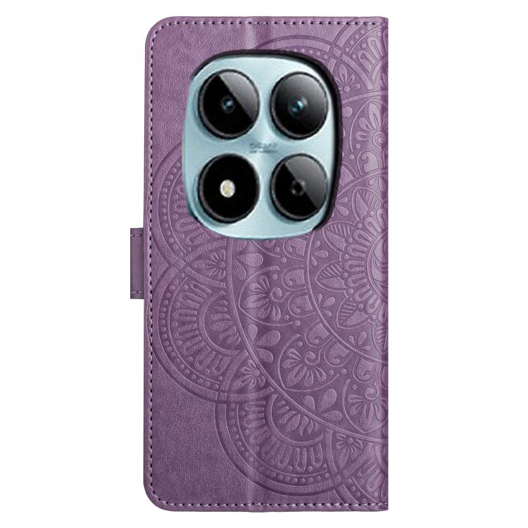 For Redmi Note 15 Pro+ 5G Global 163.3mm Flower Embossed Leather Phone Case