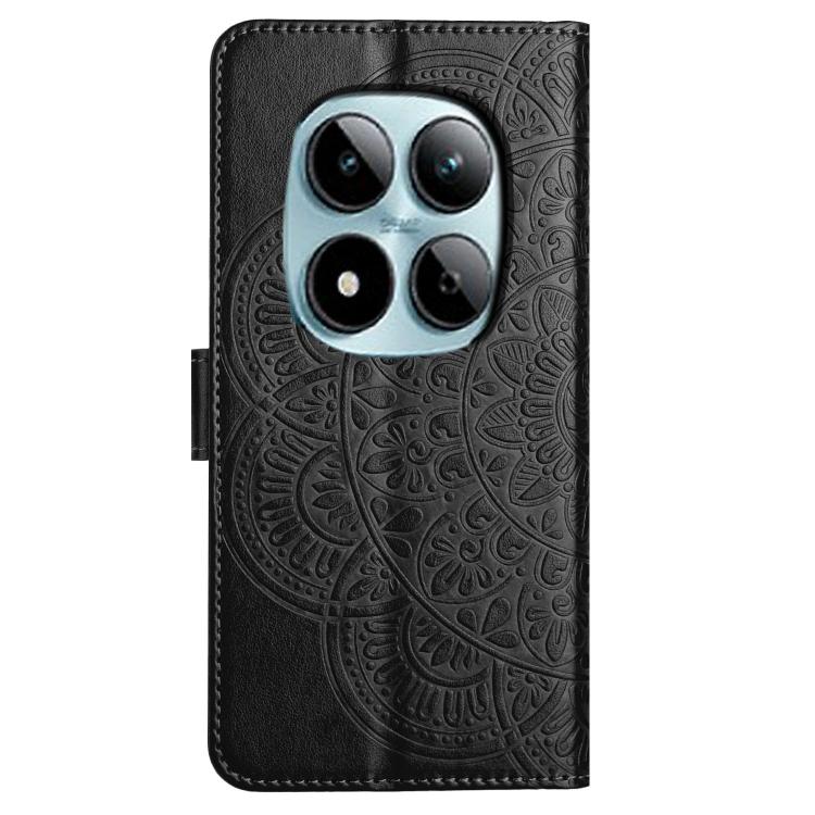 For Redmi Note 15 Pro+ 5G Global 163.3mm Flower Embossed Leather Phone Case