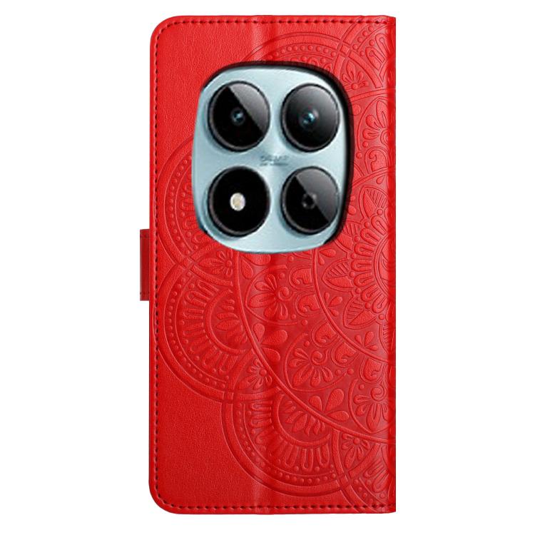 For Redmi Note 15 Pro 5G Global 163.6mm Flower Embossed Leather Phone Case