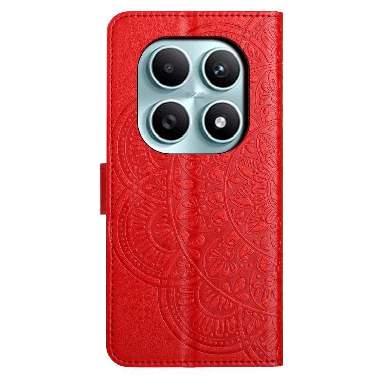 For Redmi Note 15 4G / 5G Global 164mm Flower Embossed Leather Phone Case