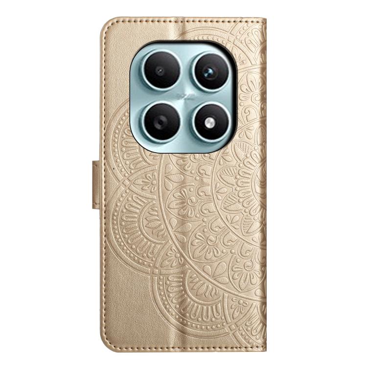For Redmi Note 15 4G / 5G Global 164mm Flower Embossed Leather Phone Case