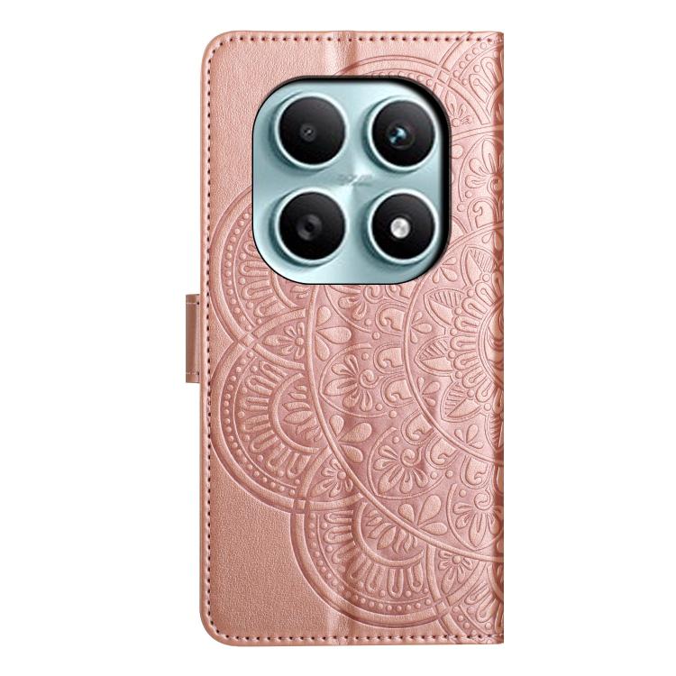 For Redmi Note 15 4G / 5G Global 164mm Flower Embossed Leather Phone Case