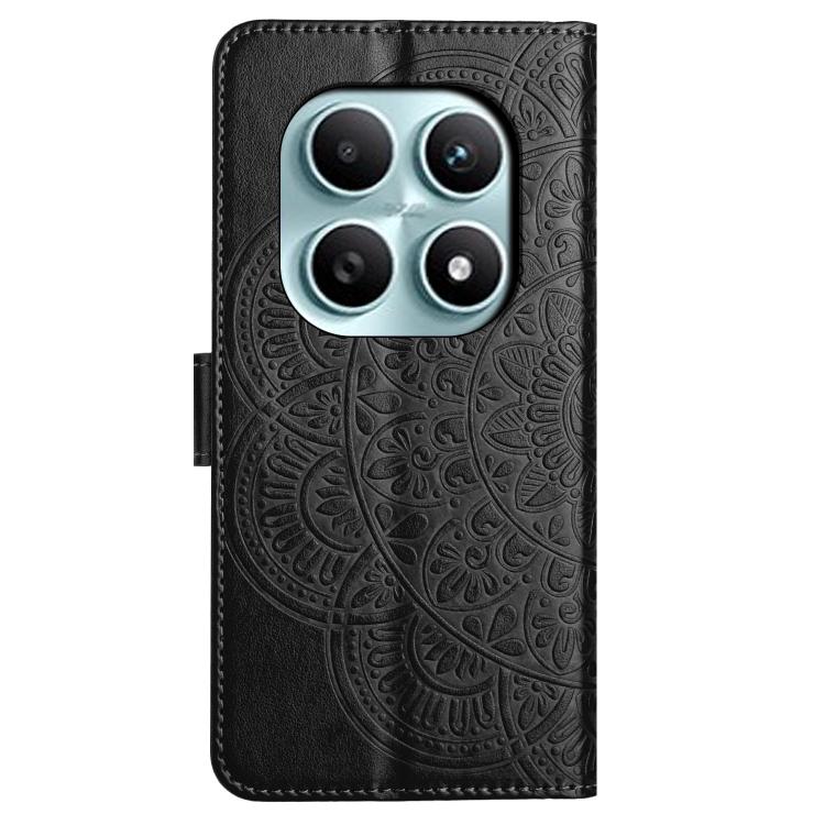 For Redmi Note 15 4G / 5G Global 164mm Flower Embossed Leather Phone Case