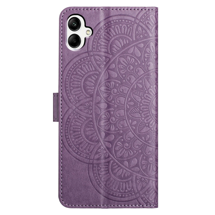 For Samsung Galaxy A06 4G Flower Embossed Leather Phone Case
