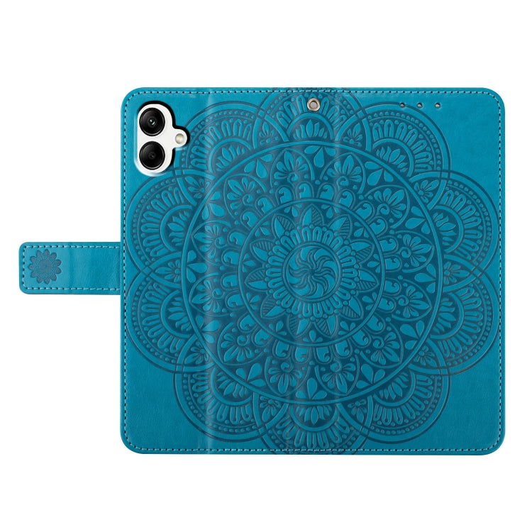 For Samsung Galaxy A06 4G Flower Embossed Leather Phone Case