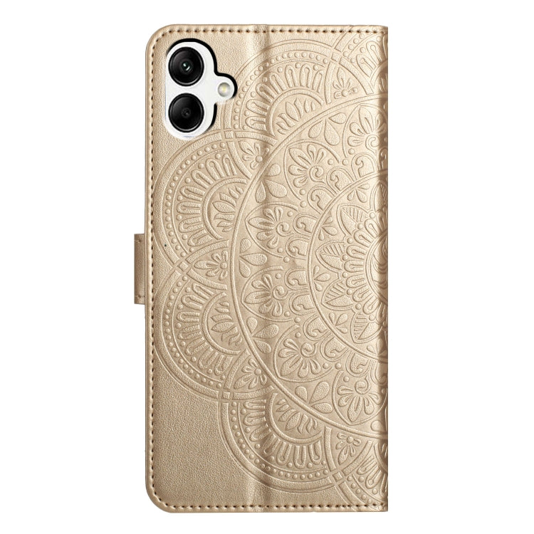 For Samsung Galaxy A06 4G Flower Embossed Leather Phone Case