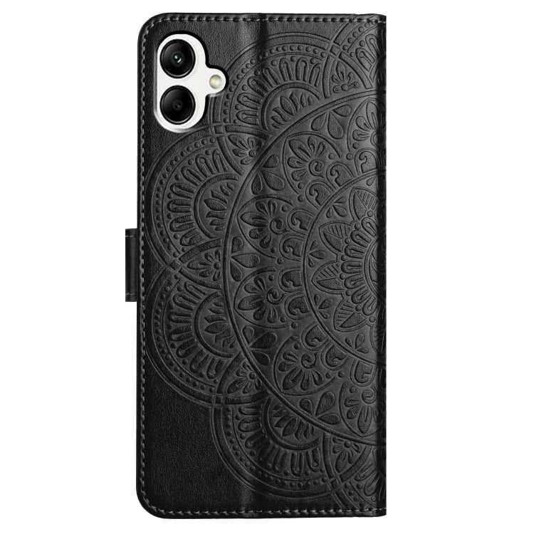 For Samsung Galaxy A06 4G Flower Embossed Leather Phone Case