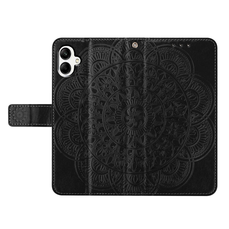 For Samsung Galaxy A06 4G Flower Embossed Leather Phone Case