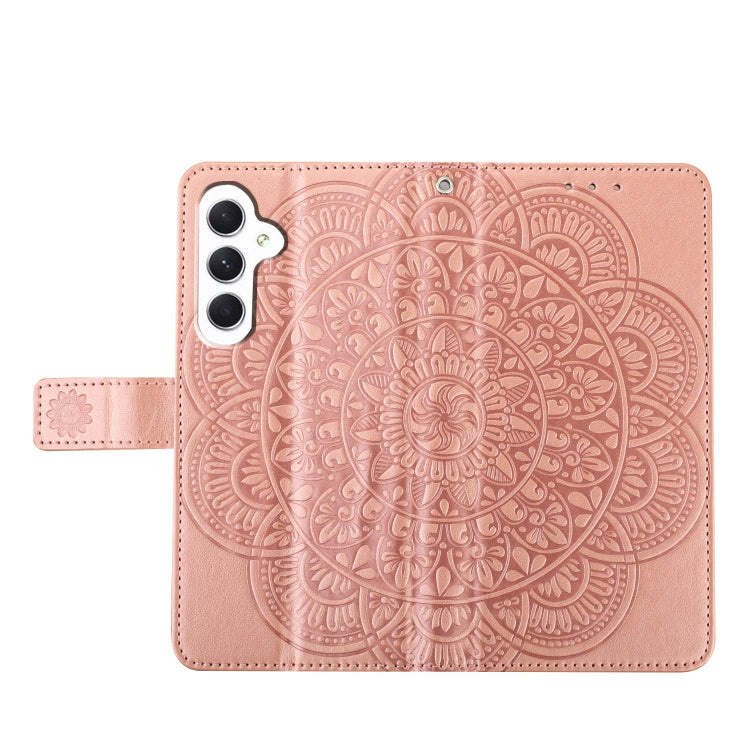 For Samsung Galaxy A16 5G Flower Embossed Leather Phone Case