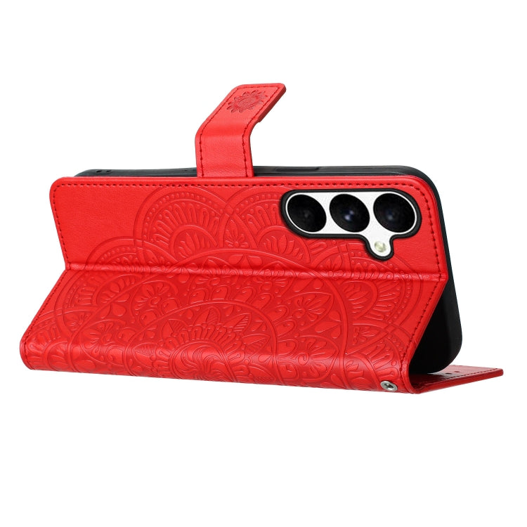 For Samsung Galaxy A36 5G Flower Embossed Leather Phone Case