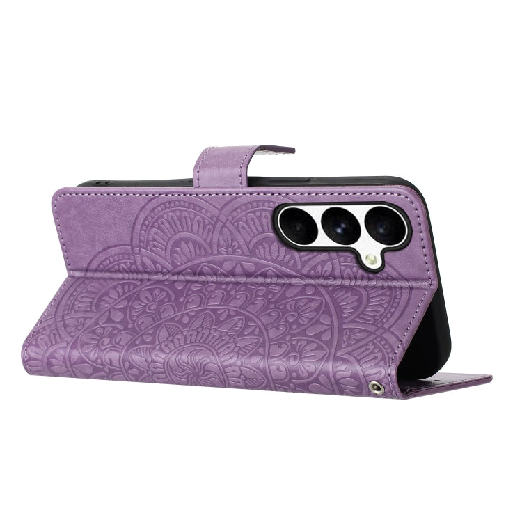 For Samsung Galaxy A36 5G Flower Embossed Leather Phone Case