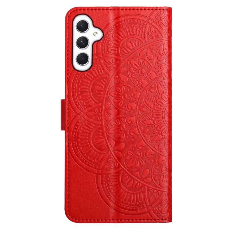 For Samsung Galaxy A26 5G Flower Embossed Leather Phone Case