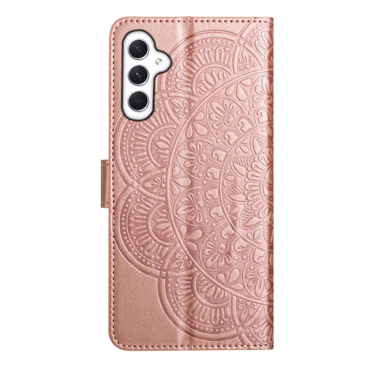 For Samsung Galaxy A56 5G Flower Embossed Leather Phone Case