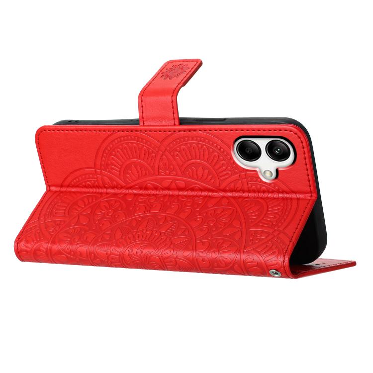 For Samsung Galaxy A07 5G Flower Embossed Leather Phone Case