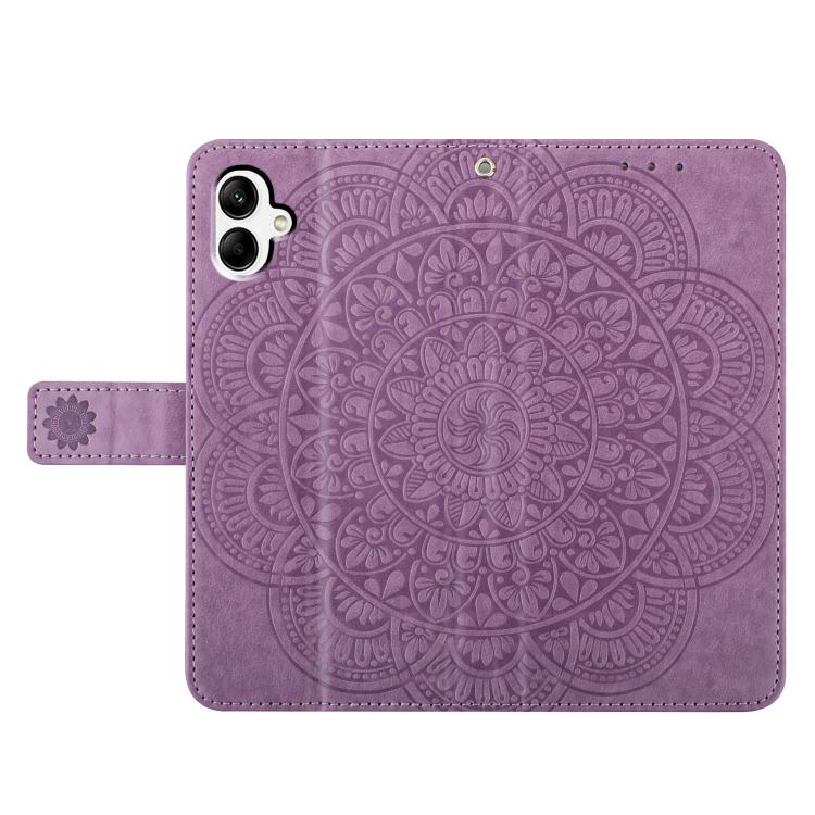 For Samsung Galaxy A07 5G Flower Embossed Leather Phone Case