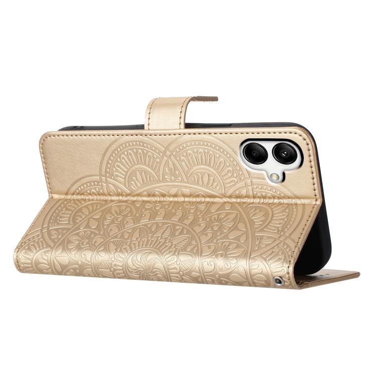 For Samsung Galaxy A07 5G Flower Embossed Leather Phone Case