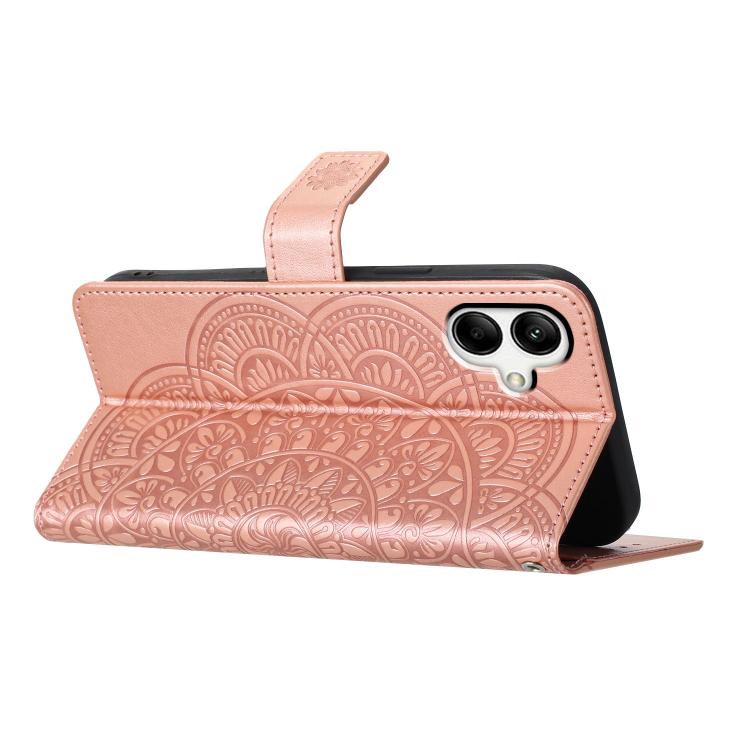For Samsung Galaxy A07 5G Flower Embossed Leather Phone Case