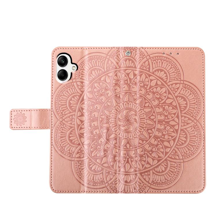 For Samsung Galaxy A07 5G Flower Embossed Leather Phone Case