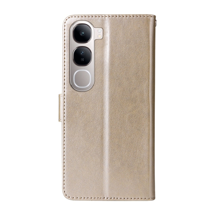 For vivo V40 Lite 4G / 5G IDN Embossed Butterfly Flowers Leather Phone Case