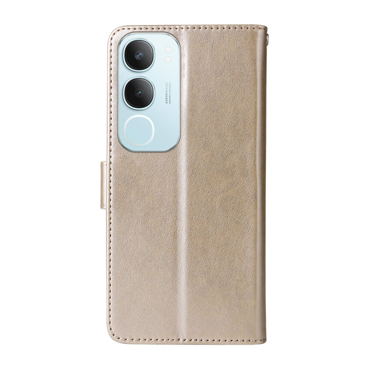 For vivo Y19s Embossed Butterfly Flowers Leather Phone Case