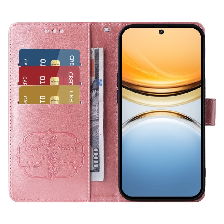 For vivo Y300 Pro Embossed Butterfly Flowers Leather Phone Case