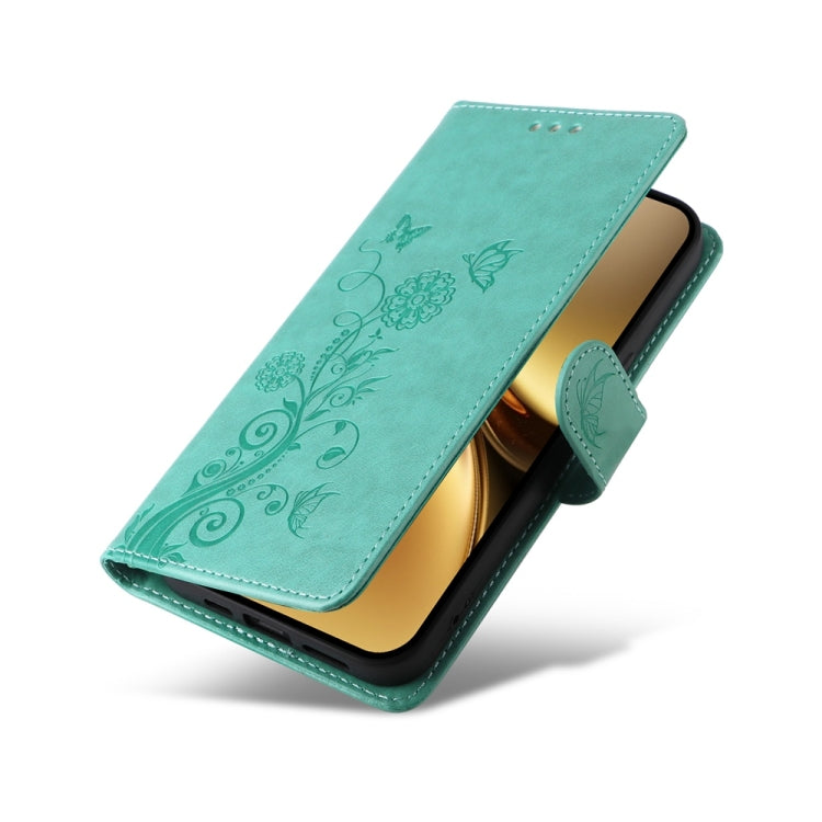 For vivo X200 Pro Embossed Butterfly Flowers Leather Phone Case