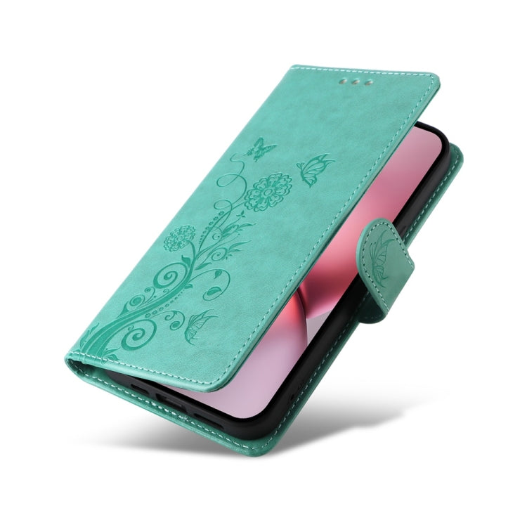 For vivo X200 Pro mini Embossed Butterfly Flowers Leather Phone Case