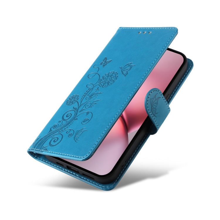 For vivo X200 Pro mini Embossed Butterfly Flowers Leather Phone Case