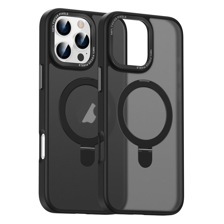 For iPhone 16 Pro Skin Feel MagSafe Magnetic Holder Phone Case