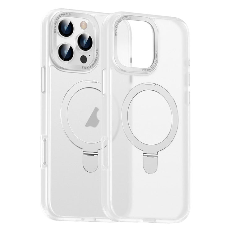 For iPhone 16 Pro Max Skin Feel MagSafe Magnetic Holder Phone Case