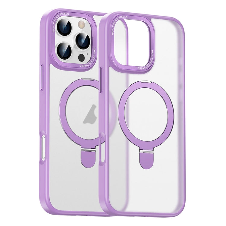 For iPhone 16 Pro Max Skin Feel MagSafe Magnetic Holder Phone Case