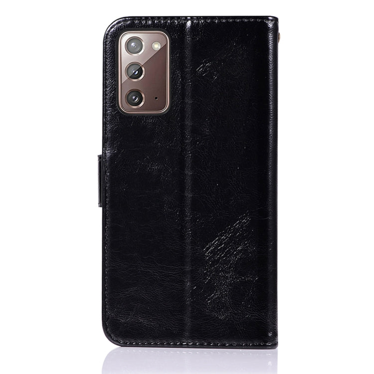 For Samsung Galaxy Note 20 Copper Buckle Retro Crazy Horse Texture Horizontal Flip Leather Case with Holder & Card Slots & Wallet