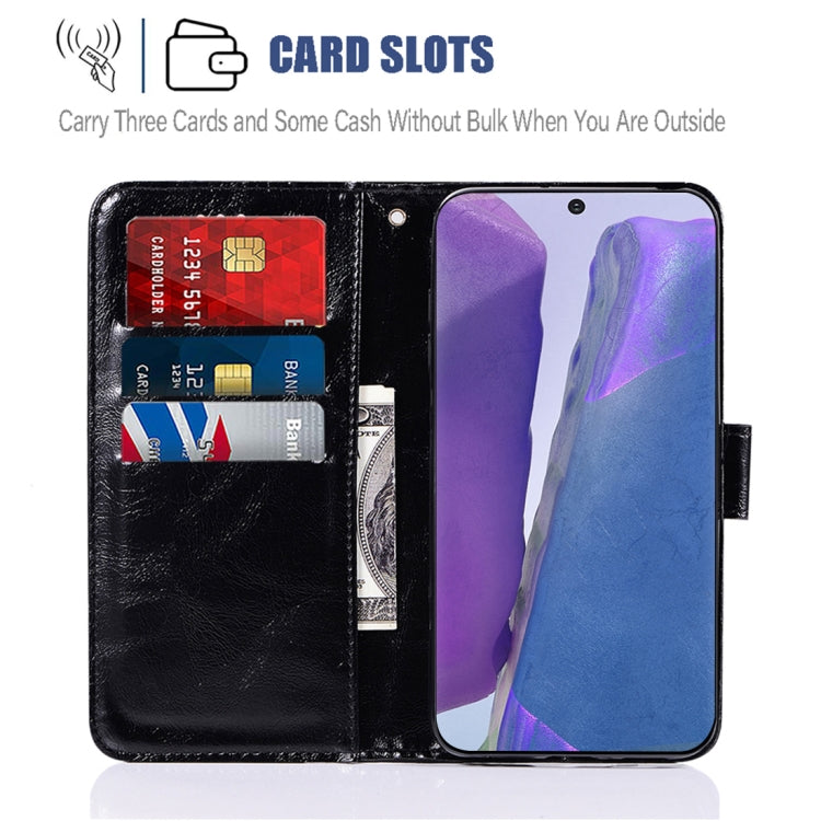 For Samsung Galaxy Note 20 Copper Buckle Retro Crazy Horse Texture Horizontal Flip Leather Case with Holder & Card Slots & Wallet