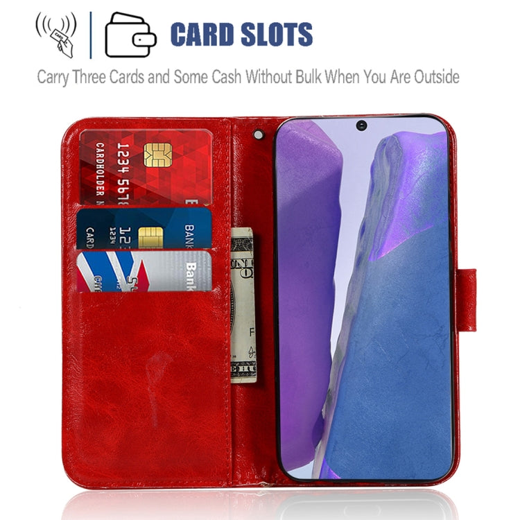 For Samsung Galaxy Note 20 Copper Buckle Retro Crazy Horse Texture Horizontal Flip Leather Case with Holder & Card Slots & Wallet