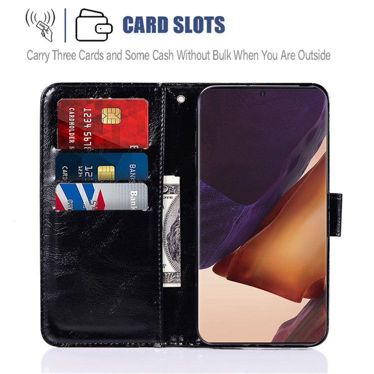 For Samsung Galaxy Note 20 Ultra Copper Buckle Retro Crazy Horse Texture Horizontal Flip Leather Case with Holder & Card Slots & Wallet