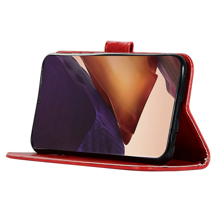 For Samsung Galaxy Note 20 Ultra Copper Buckle Retro Crazy Horse Texture Horizontal Flip Leather Case with Holder & Card Slots & Wallet