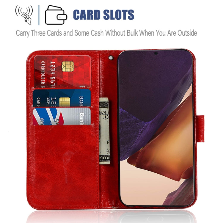 For Samsung Galaxy Note 20 Ultra Copper Buckle Retro Crazy Horse Texture Horizontal Flip Leather Case with Holder & Card Slots & Wallet