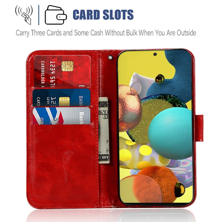 For Samsung Galaxy A51 5G Copper Buckle Retro Crazy Horse Texture Horizontal Flip Leather Case with Holder & Card Slots & Wallet