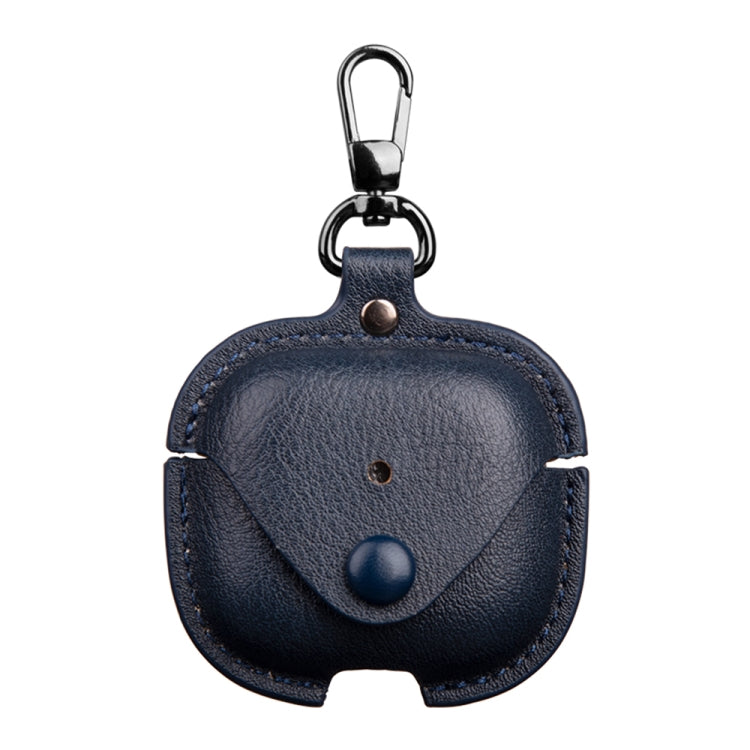 For AirPods 4 Business Leather Earphone Protective Case with Hook