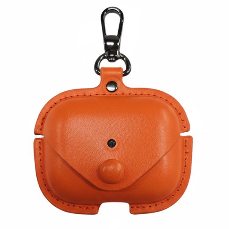 For AirPods Pro 3 Business Leather Earphone Protective Case with Hook