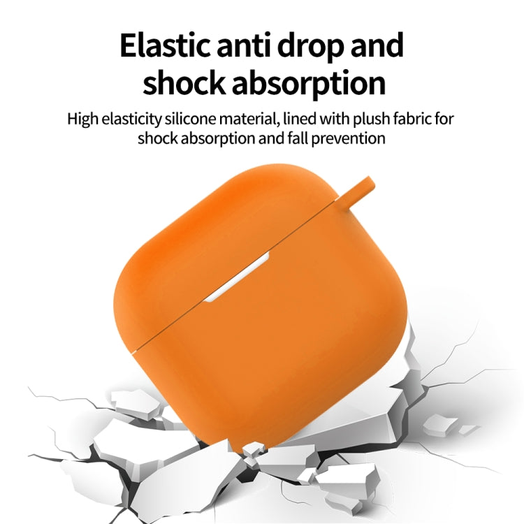 For AirPods 4 Silicone Earphone Protective Case with Hook