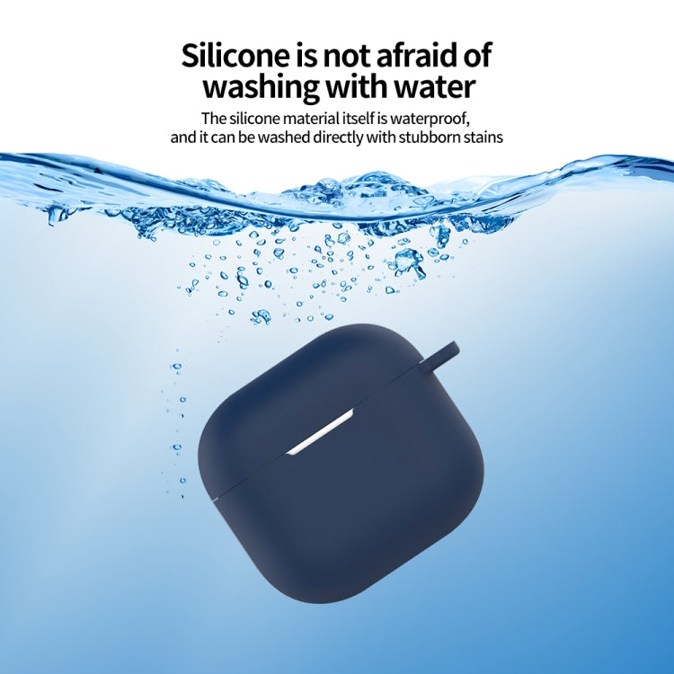 For AirPods 4 Silicone Earphone Protective Case with Hook