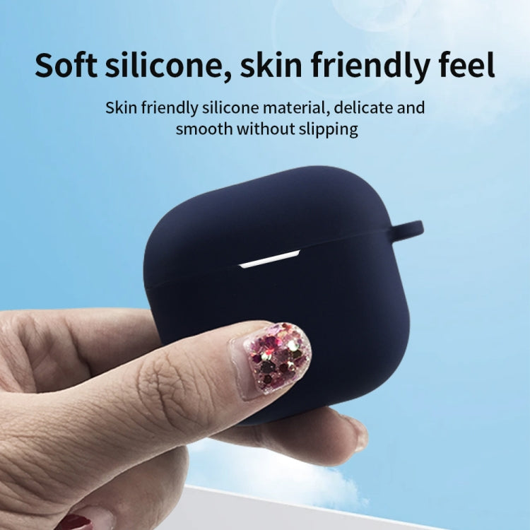 For AirPods 4 Silicone Earphone Protective Case with Hook