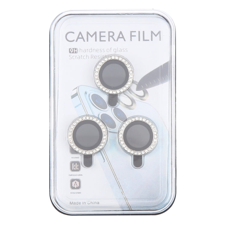 For iPhone 16 Pro / 16 Pro Max 9H Point Drill Camera Lens Protector Ring