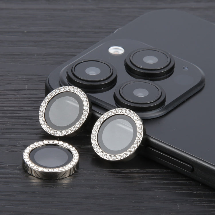 For iPhone 16 Pro / 16 Pro Max 9H Point Drill Camera Lens Protector Ring
