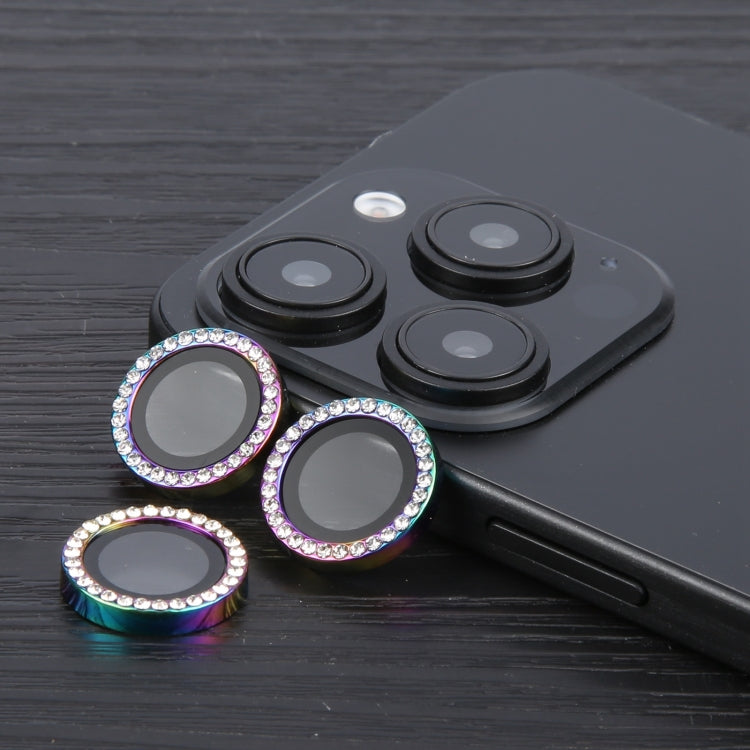 For iPhone 16 Pro / 16 Pro Max 9H Point Drill Camera Lens Protector Ring